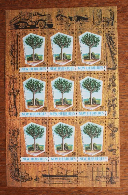 New Hebrides – 1969 Timber Industry - Miniature Sheet – Mint (R1)