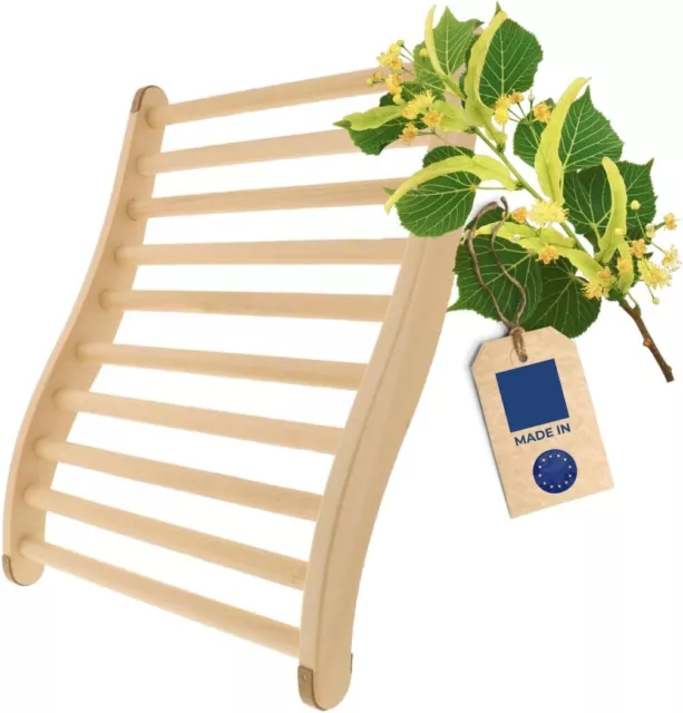 HOFMEISTER® Sauna Rückenlehne, 51 cm, Linden-Holz für hohe Temperaturen, ergonom