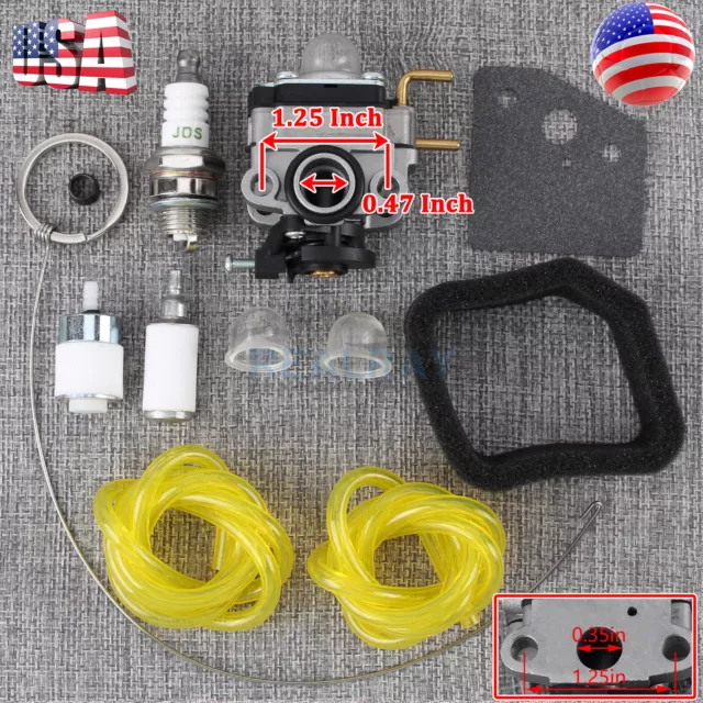 Carburetor kit For Ryobi RY253SS 25cc Straight Shaft String Trimmer 2 Cycle 25cc