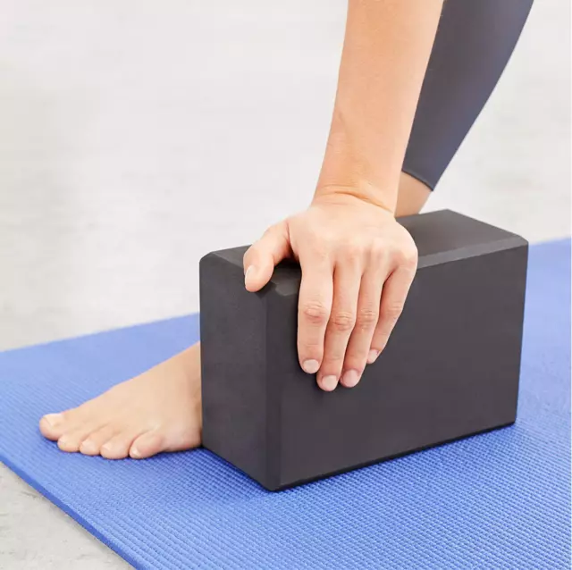 High Density Black Yoga Blocks Set of 4 3