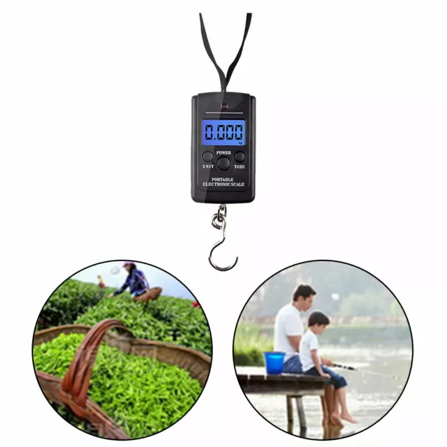 50kg Hand LCD Electronic Digital Scale Travel Fish Luggage Hanging Hook Weight