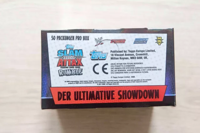 WWE Slam Attax Rumble   2 DISPLAYS  Wrestling Topps  Undertaker no  Panini RAR ! 3