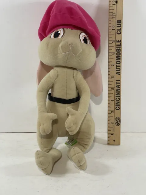 HOP THE MOVIE Bunny Rabbit PINK BERET FLUFFY 12" PLUSH TOY FACTORY 2011