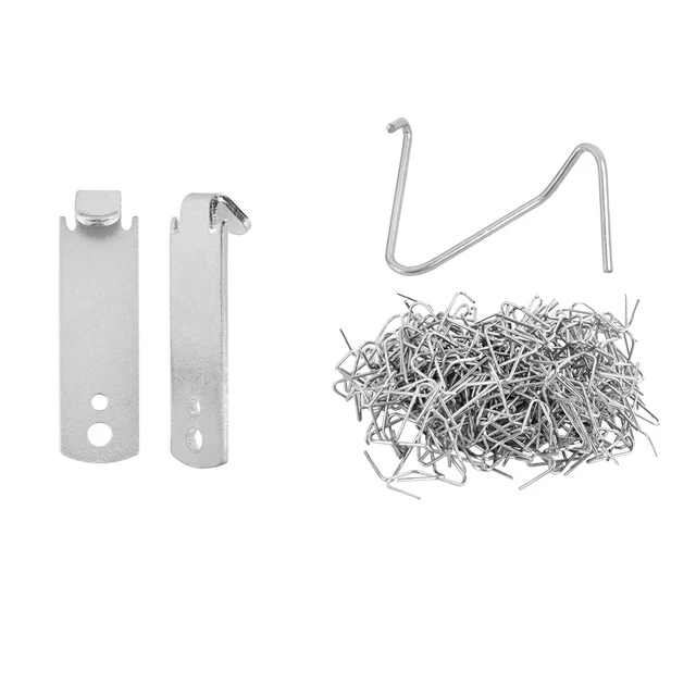 Outil Clôture Métallique Pince à Anneaux Automatique Proster - 2500 Anneaux Galvanisés Type C - Clôture Métallique Pince Agrafe Grillage
