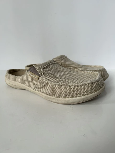 Mens Gecko Man Slip On Shoes Slippers Comfort Arch Support Ortho Tan Sz 12