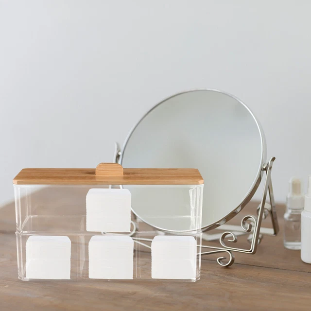 Edelstahl Wattestäbchen Box Mit Deckel - Staubdichter Organizer Für Badezimmer