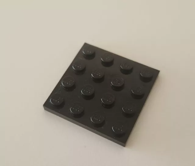 15x LEGO 4 x 4 plate square plate (3031) in black - bulk lot [15 pieces plates]