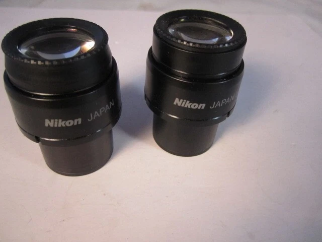 Nikon Microscope Eyepieces CFI 10xA/22 for 30mm tube, one pair, great condition