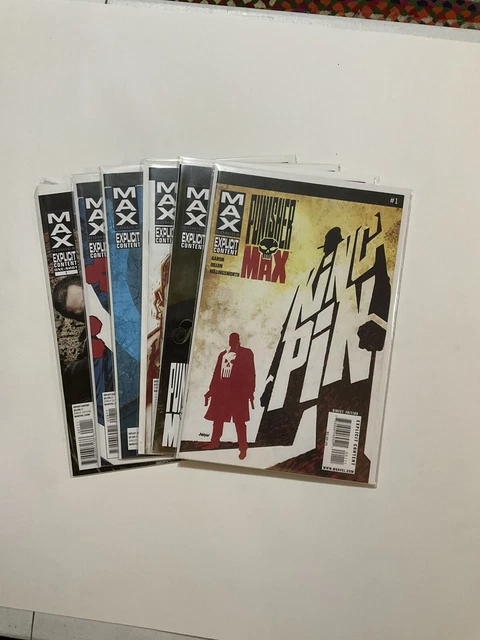 Punisher Max Kingpin 1-9 plus Tiny Ugly World lot run set NM Marvel