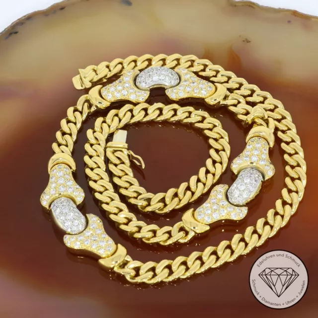 Wert 23.550,- Traumhafte Brillant Collier Kette 750 / 18 Karat Gold massiv xxyy