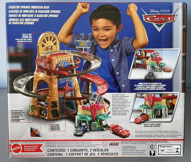 Disney and Pixar’s Cars Radiator Springs Mountain Race Playset with Two Vehicles 3