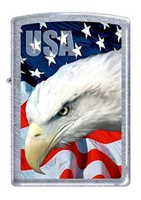 USA Eagle and Flag Zippo Lighter - New in Box!
