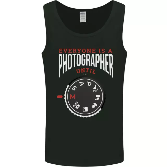 Everyones a Photographer Until Photography Mens Vest Tank Top