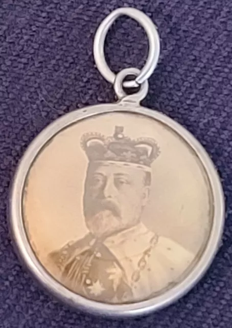 1900's - KING EDWARD VII & QUEEN ALEXANDRA - ROYALTY PENDANT - ORIGINAL