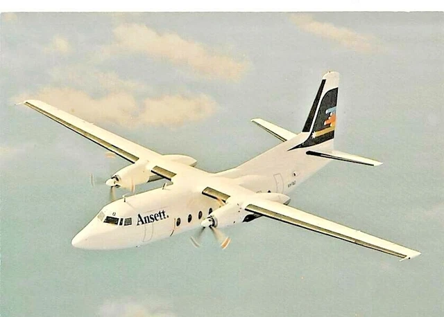 Airline Postcards ANSETT Passengers 40 Fokker F27-200 Friendship