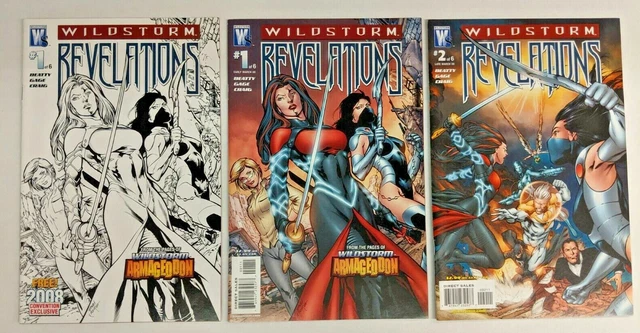 Wildstorm Revelations #1A&B, 2, 3, 4, 6 Wilstorm 2008 6 Comic Set High Grade VF+ 2