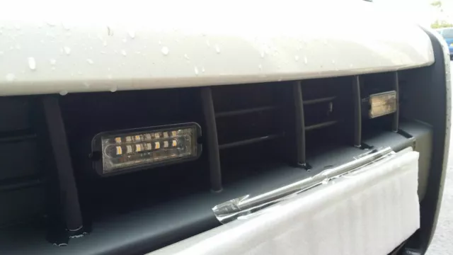 12/24v Dual Colour LED Strobe Warning Lights Module Grill beacon lightbar