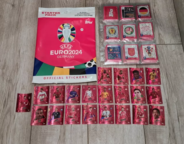 TOPPS EURO 2024 Swiss Complete Set Plus Full SP stickers £250.00