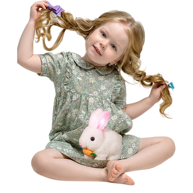 Interactive Soft Plush Electric Rabbit Toy/ Walking,Talking, Aut
