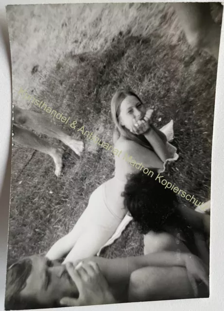 orig. Foto Fotografie Frau Mädchen Dame hübsch Schön um 1968 Baden