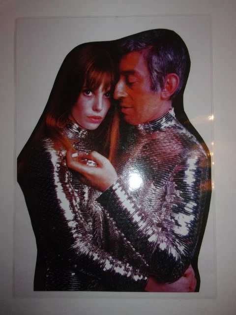 Affiche Décorative Serge Gainsbourg & Jane Birkin | Poster Vintage 58x80 Cm | Art Murale Français