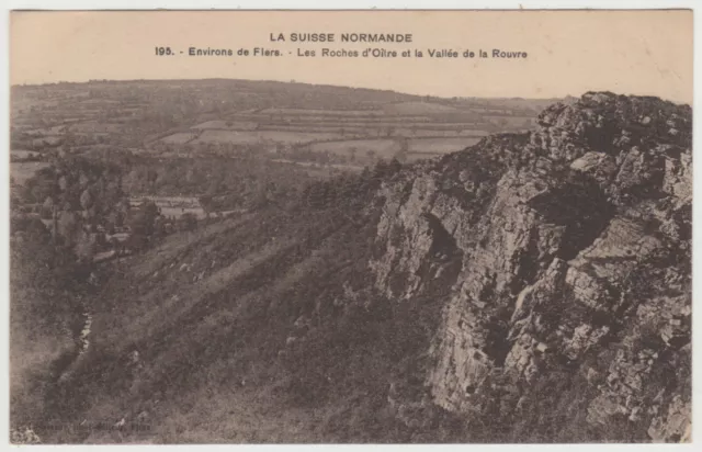 CPA 61 FLERS (environs de) Les Rochers d'Oître et la Vallée de la Rouvre