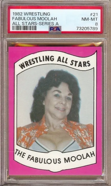 1982 Wrestling All Stars Series A The Fabulous Moolah #21 Psa 8!!