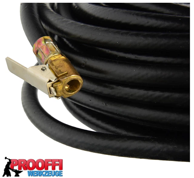 Reifenfüllschlauch 8m Für LKW - Mit Schnellkupplung 1/4 Anschluss 9mm