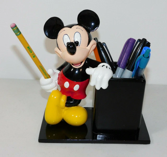 VINTAGE 1980S DISNEY World MICKEY MOUSE OFFICE DESK PEN HOLDER
