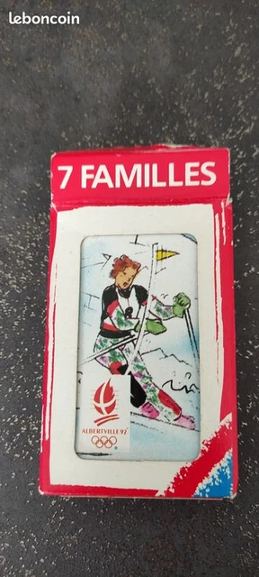 ANCIEN JEU 7 FAMILLES , jeux Olympiques Alberville 1992 , Complet avec ...