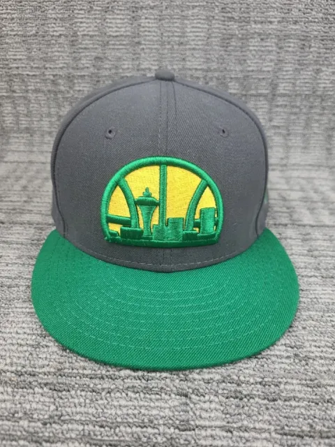 59 FIFTY New Era Seattle Supersonics '75 Logo HWC Hardwood Classics Cap 7-5/8"