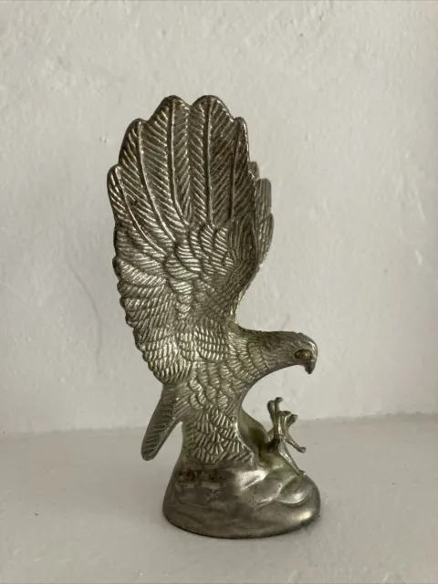 Vintage Hampshire Genuine Silverplated 5” tall Eagle Sculpture weight 1lb