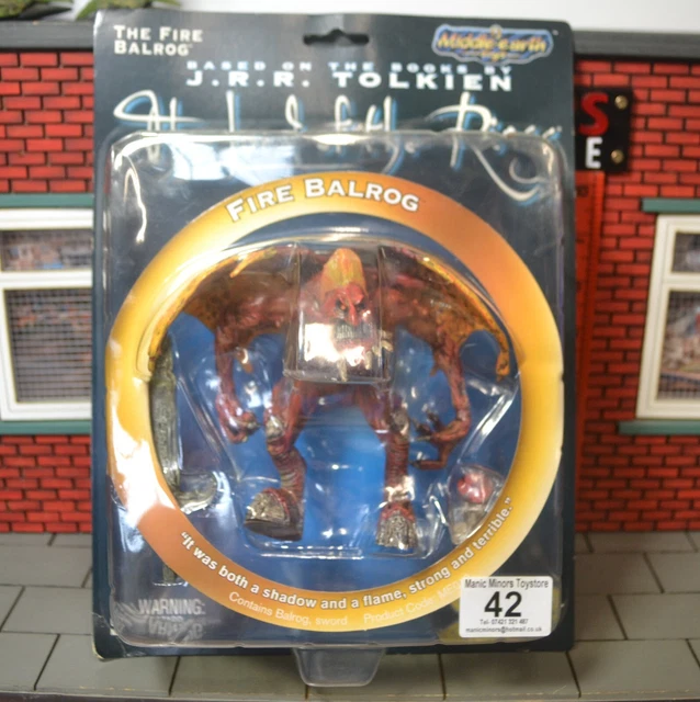 Figurine Le Seigneur Des Anneaux - Balrog De Feu Par Toy Vault - Neuve Sous Blister