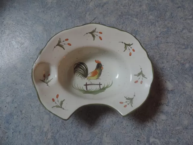 assiette de barbier en faience