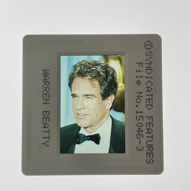 Warren Beatty American Actor Portrait S1113 SD01 Vintage 35mm Slide