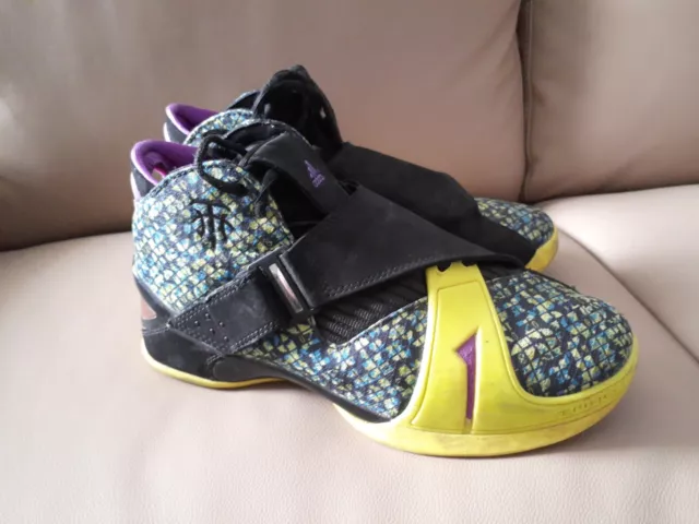 ADIDAS T MAC 5 Black Yellow Shoes Size US 9.5 Tracy McGrady
