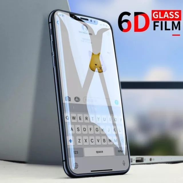 For Apple iPhone XS Max XR X 6D Full Gorilla Tempered Glass Screen Protector