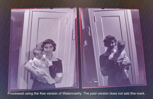 Famous Photographer 2 1943 V Mail Baby Wwii Marino Negative Lot Scarce