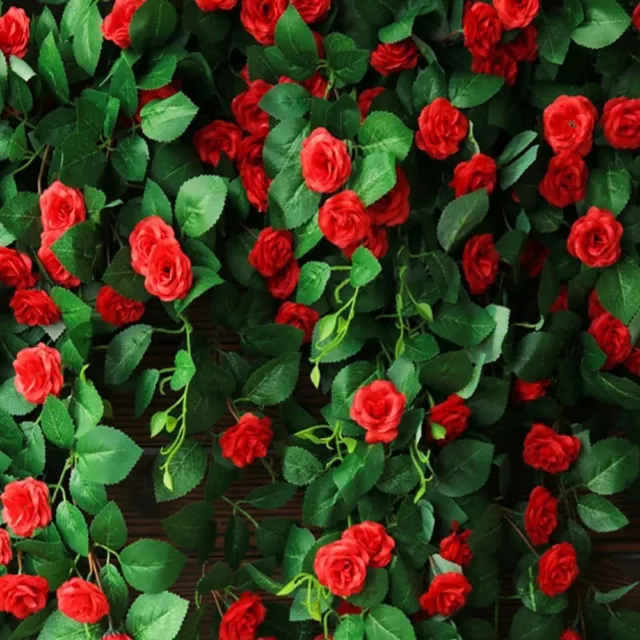 Festival Supplies Flower Rose Vine 7 Colors Artificial Flowers  Home Decor