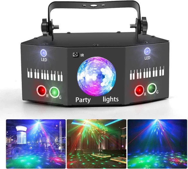 2 X Proiettore Led Rgb Testa Mobile Rotante Effetti Disco 7 Led Wash Dmx 84438609 - Foto 6