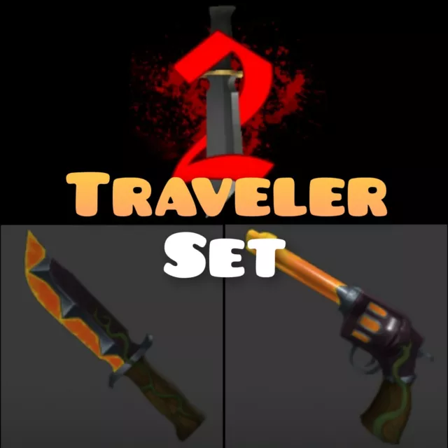 ROBLOX MURDER MYSTERY 2 (MM2) Halloween 2023 Legendary Traveler Knife & Gun  Set! £2.81 - PicClick UK