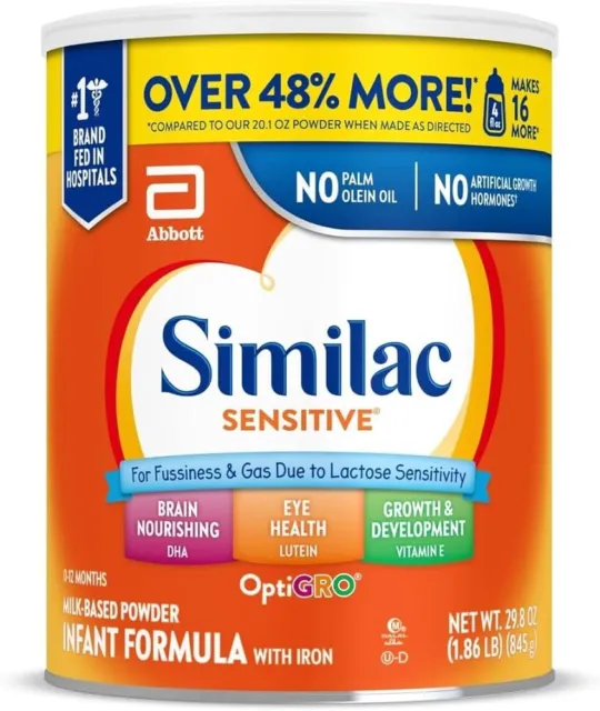 Similac 360 Total Care Sensitive Infant Formula 30.2oz - Exp: 06/01/2024