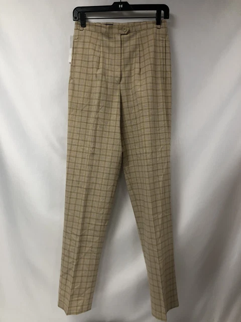 Pantalon Femme Zara Basic à Carreaux Noirs - Taille S - Occasion Très Bon état