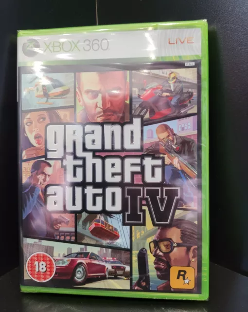 Grand Theft Auto IV 4 Xbox 360 Neuf Scellé Complet Original GB Version Gta IV