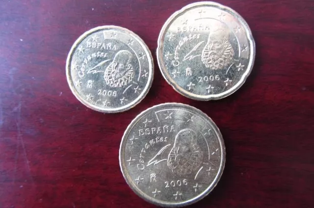 UNC  Série 10 , 20 et 50 centimes d' Euro Espagne 2006