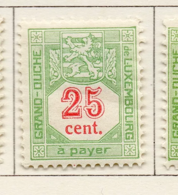 Luxembourg 1922 Postage Due Issue Fine Mint Hinged 25c. 241604