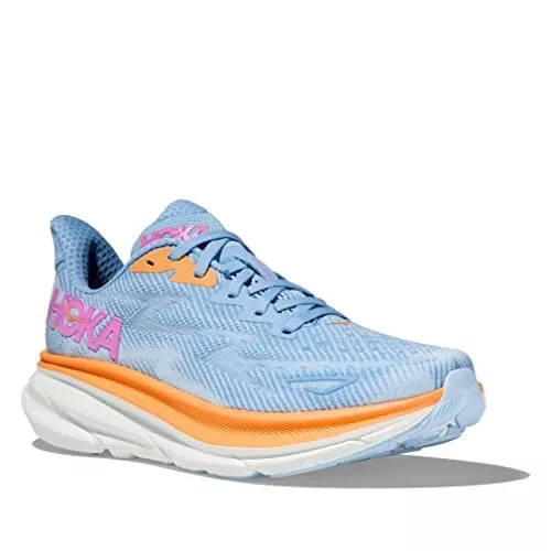 Hoka Chaussures Running - Clifton 9 Airy Bleu / Ice Water (Femme) 3