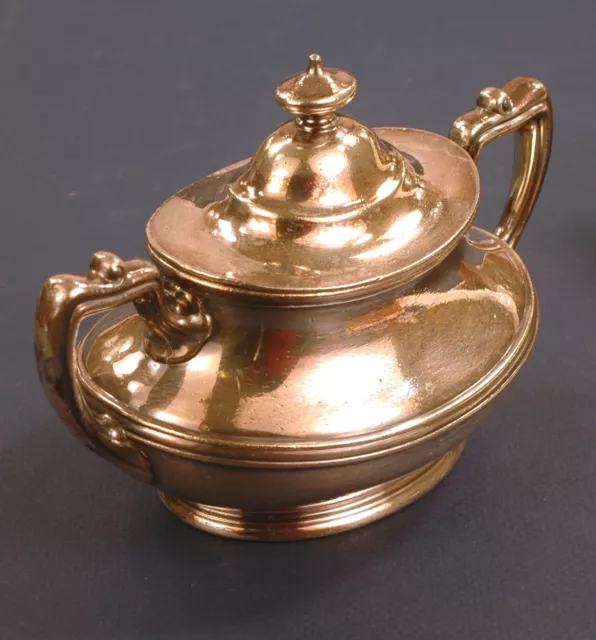 Northern Pacific Railroad Gorham 1907 silver plate covered sugar bowl