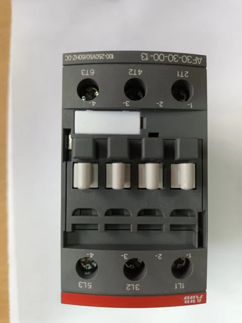 Contactor 24v Coil 1SBL157001R1310 AF12 30 10 13 ABB | ABB AF12 AF Contactor, 230 V Ac Coil, 3 Pole, 9 A, 5.5 KW, 3NO, 690 V Ac | 711 6111 | RS Lighting Contactor