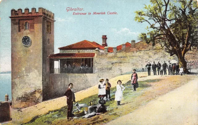 Gibraltar c1910 Postcard Entrance To A Moorish Castle